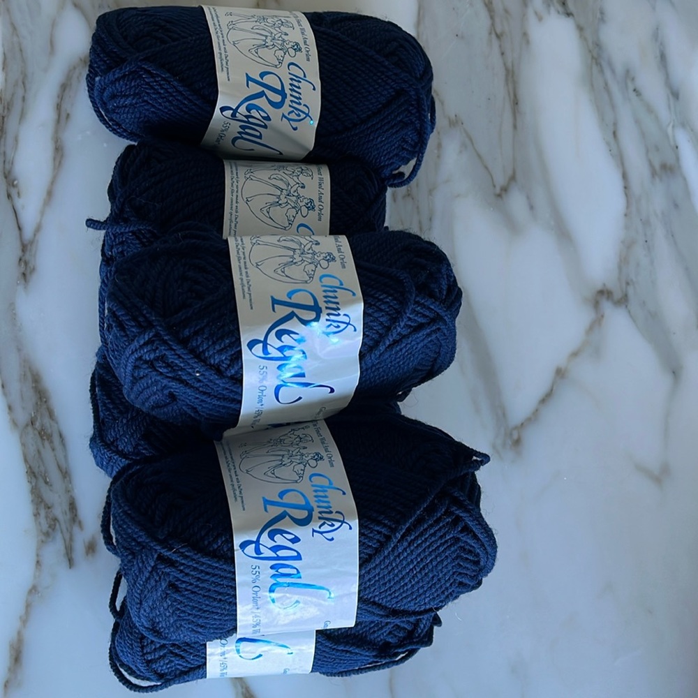 Regal Navy Blue Yarn by